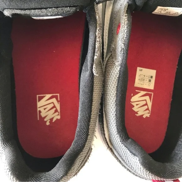 Vans Suede and Canvas Sneakers Gray Youth 7 Men’s 7 Women’s 8.5 25 cm - Picture 10 of 12